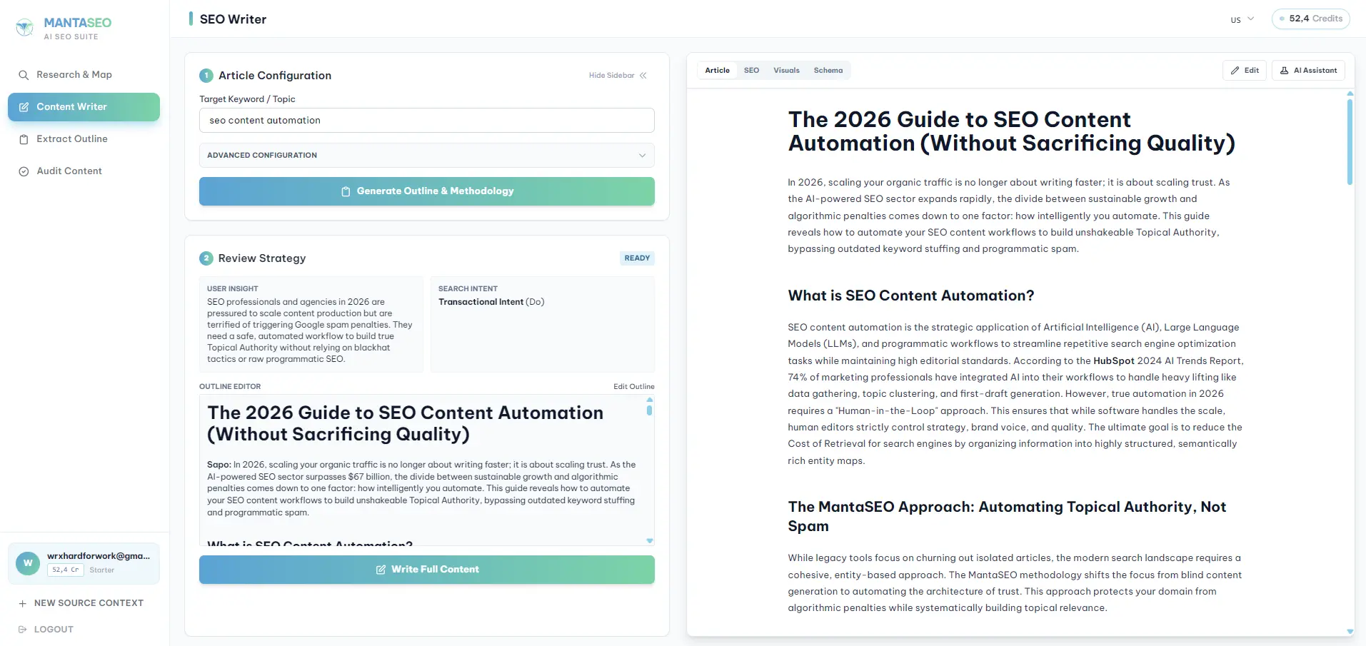 语义 AI 内容编写器